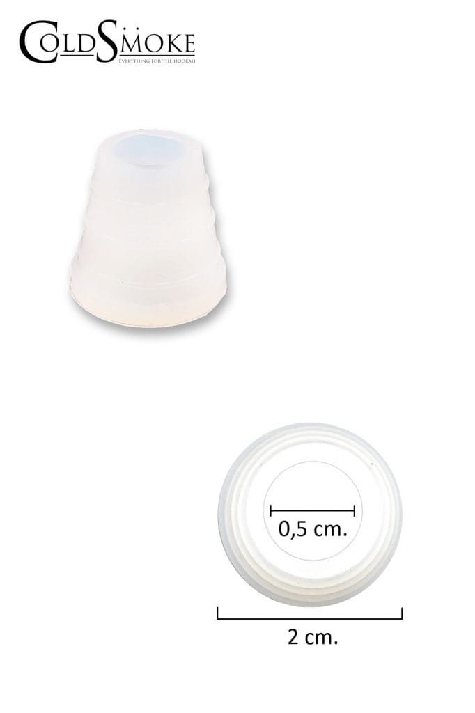 Foto de producto de la marca Cold Smoke, es el modelo de Conector Silicona Manguera 2 x 0.5 cm.