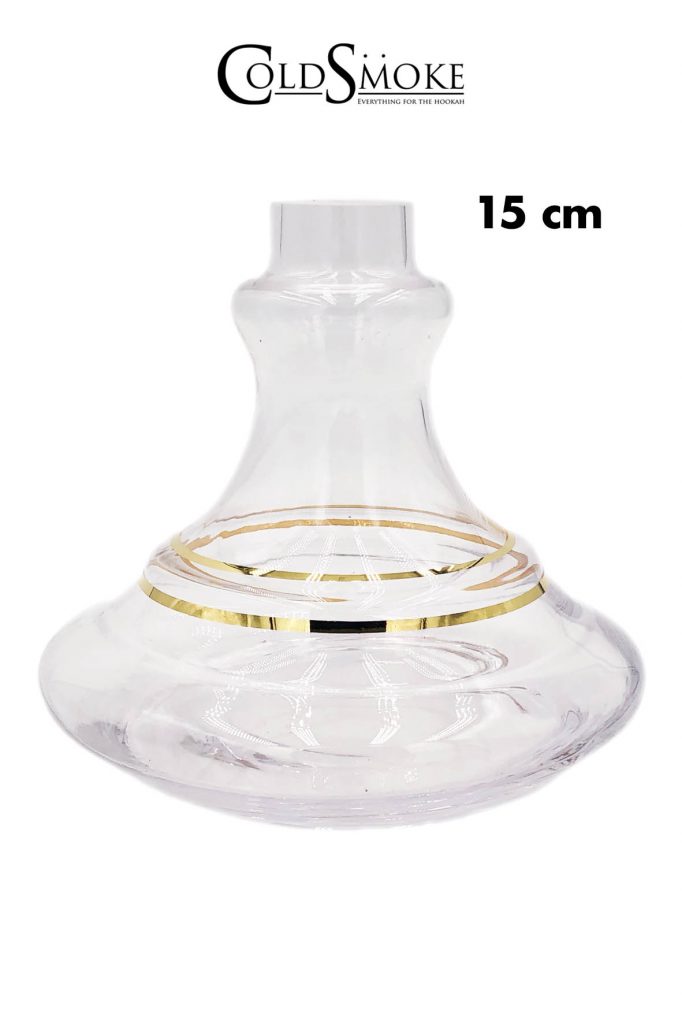 Foto de producto de la marca Cold Smoke, es el modelo de Base Cristal Tradicional Golden Lines 15cm.
