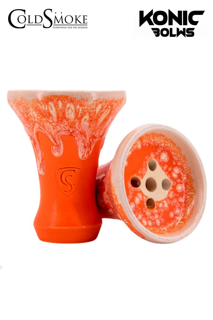 Foto de producto de la marca Cold Smoke, es el modelo de Cazoleta CS Konic Tradi Orange