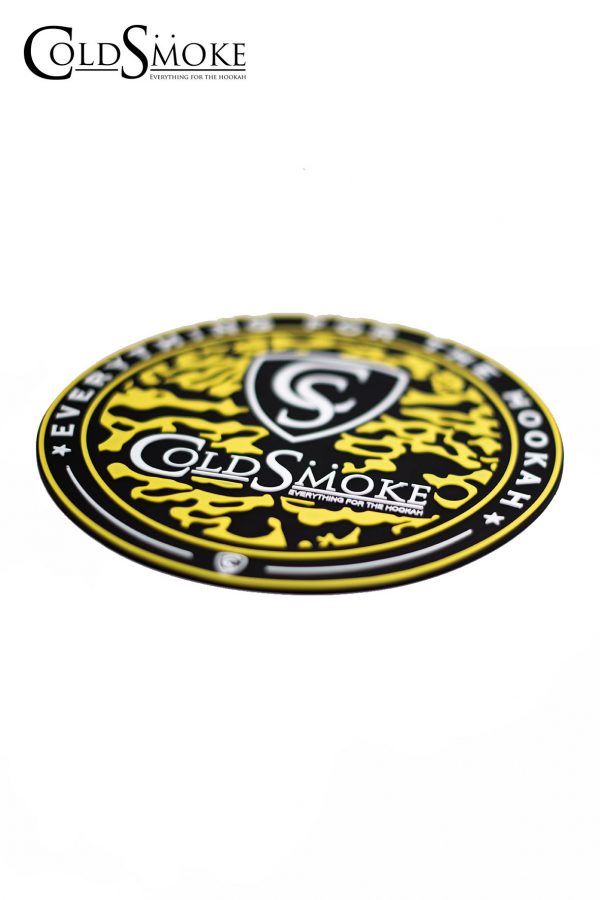 Tapete Silicona CS Yellow de la marca de cachimbas y shishas Cold Smoke