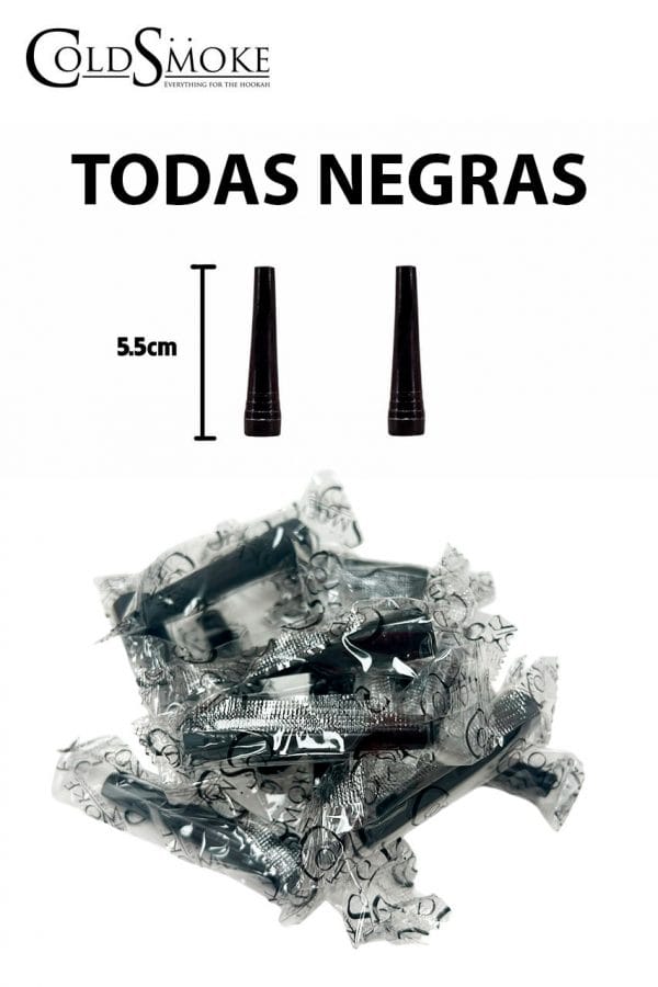 Boquillas Desechables Nº 3 NEGRAS- Paq.100 Und.