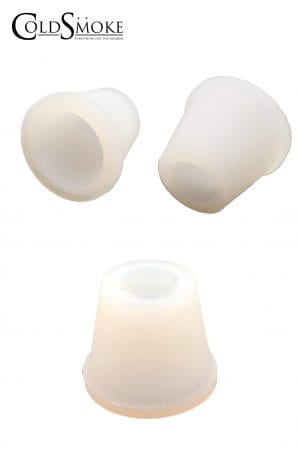 Foto de producto de la marca Cold Smoke, es el modelo de Conector Cazoleta Silicona Blanco Liso