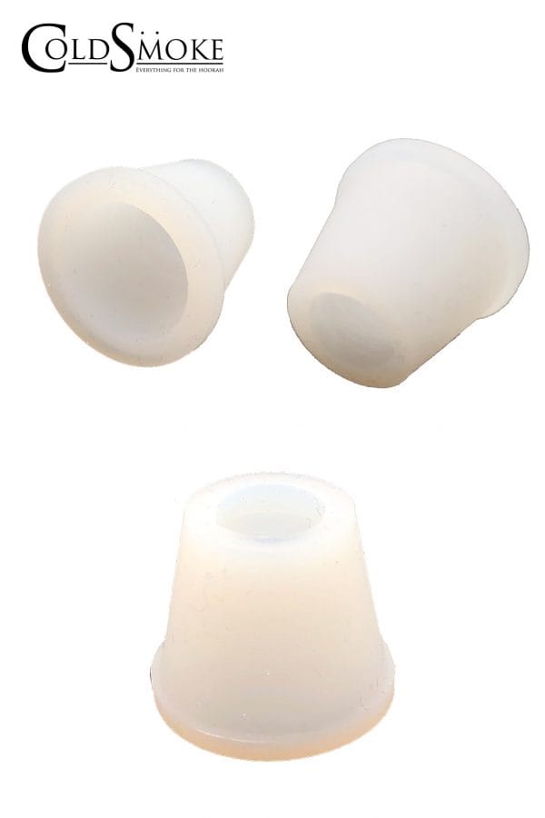 Foto de producto de la marca Cold Smoke, es el modelo de Conector Cazoleta Silicona Blanco Liso