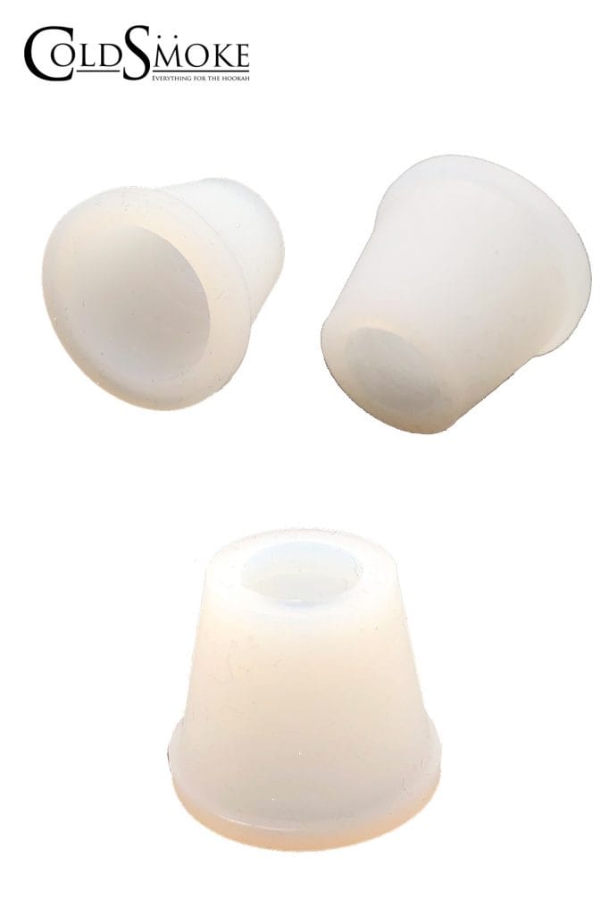 Foto de producto de la marca Cold Smoke, es el modelo de Conector Cazoleta Silicona Blanco Liso