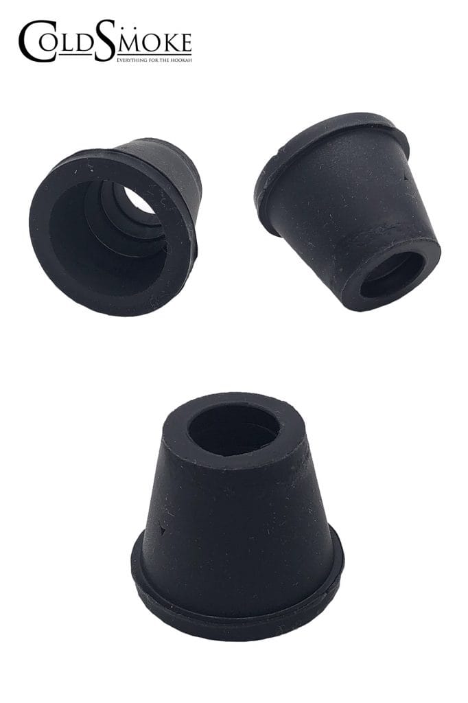 Foto de producto de la marca Cold Smoke, es el modelo de Conector Cazoleta Silicona Negro Liso